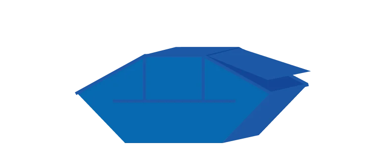 10 qm Absetzcontainer mit Deckel
