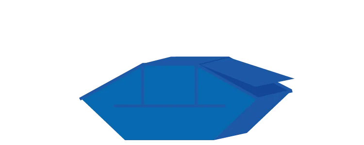 7 qm Absetzcontainer mit Deckel